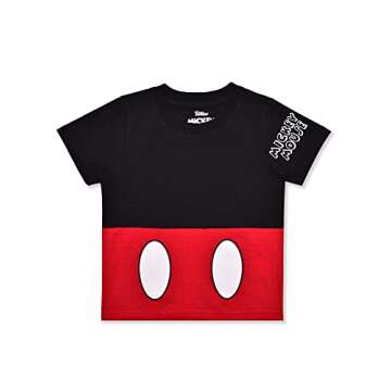 Disney Mickey Mouse and Friends Boys Short Sleeve T-Shirt and Shorts Set for Toddler, Little and Big...
