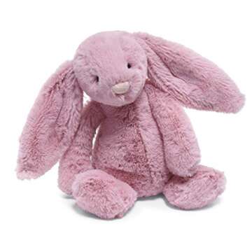 Jellycat Bashful Tulip Pink Bunny Stuffed Animal, Small, 7 inches