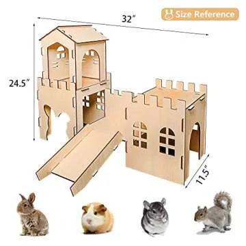 Extra Large Rabbit Castle for Indoor Play and Crafts