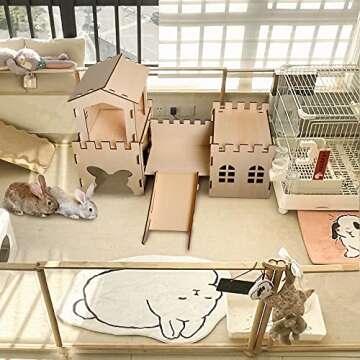 Extra Large Rabbit Castle for Indoor Play and Crafts