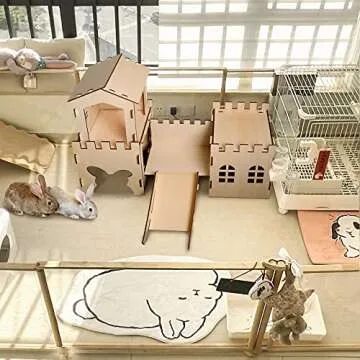 Extra Large Rabbit Castle for Indoor Play and Crafts