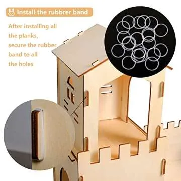 Extra Large Rabbit Castle for Indoor Play and Crafts