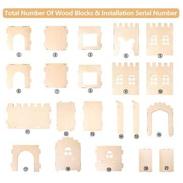 Extra Large Rabbit Castle for Indoor Play and Crafts