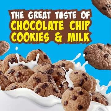 Cookie Crisp Breakfast Cereal, Chocolate Chip Cookie Taste, Family Size 18.3 oz
