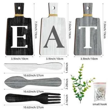 Vintage 6 Piece Kitchen Decor Set for Rustic Charm