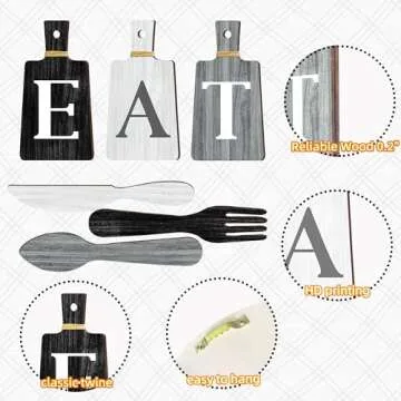 Vintage 6 Piece Kitchen Decor Set for Rustic Charm