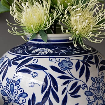 A&B Home Blue & White Porcelain Vase for Elegant Decor