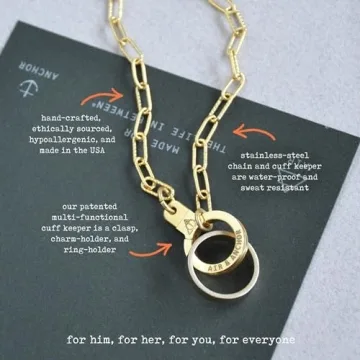 Air & Anchor Cuff Keeper Ring Holder for Everyone