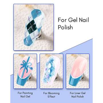 Nailive Solid Gel Nail Polish Set, 4 Colors Pudding Cream Gel Nail Polish with Brush, Fall Winter Nail Lacquer UV Soak Off Gel Cured Required Nail Art DIY Salon Manicure at Home