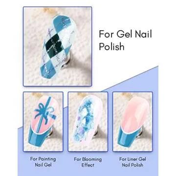 Nailive 4 in 1 Solid Gel Nail Polish Set for DIY Nail Art