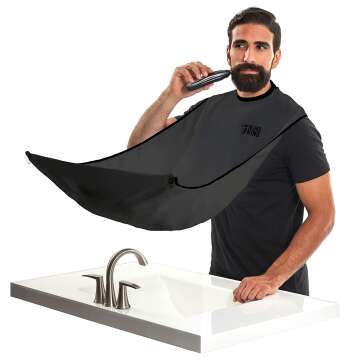 Beard King Bib Apron for Men - Hair Catcher Grooming Cape
