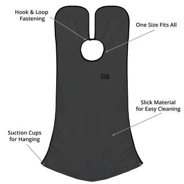Beard King Bib Apron for Men - Hair Catcher Grooming Cape