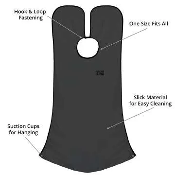 Beard King Bib Apron for Men - Hair Catcher Grooming Cape