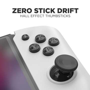 CRKD Nitro Deck - Professional Handheld Controller Deck with Zero Stick Drift for Nintendo Switch and Switch OLED (White)
