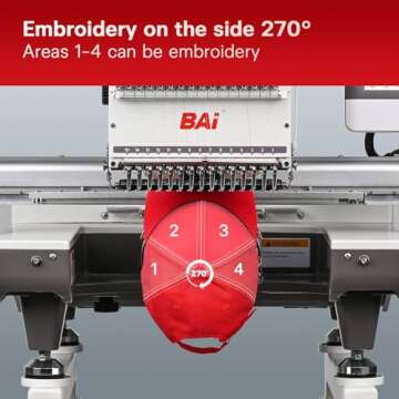 Multi Needle Embroidery Machine for 3D Hats and Apparel