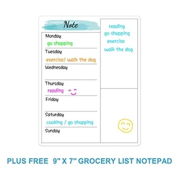 Vibrant Dry Erase Magnetic Calendar for Home Organization