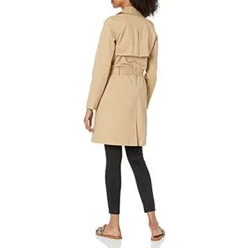 Stylish The Drop Women's Elisa Trench Coat in Khaki