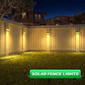 JSOT Solar Step Deck Lights - 10Pack Outdoor Waterproof Stairs Lights for Yard Garden Landscape Pool Fence Step Wall - 9 LED Beads Solar Lighting