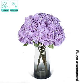 Kimura's Cabin 2 Bouquets Fake Hydrangea Flowers for Decor