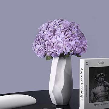 Kimura's Cabin 2 Bouquets Fake Hydrangea Flowers for Decor