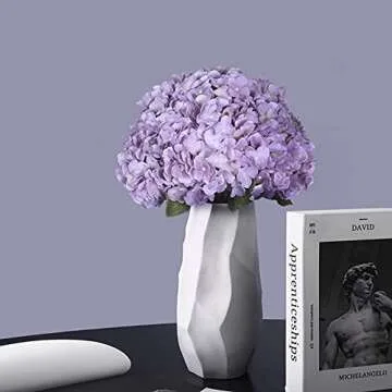 Kimura's Cabin 2 Bouquets Fake Hydrangea Flowers for Decor