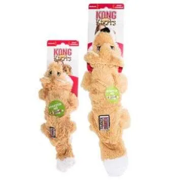 KONG – Scrunch Knots Fox – Innere Geknotete Seile und Minimale Füllung für Weniger Unordnung – Für Kleine/Mittelgroße Hunde