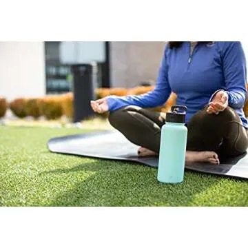 Simple Modern Insulated Water Bottle and Straw Lid Reusable Wide Mouth Stainless Steel Flask Thermos 40oz (1.2L), Pattern: Dreamcicle