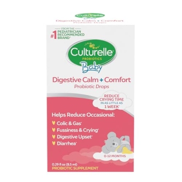 Culturelle Baby Digestive Calm & Comfort Probiotic (Age 0-12 Mos) 8.5Ml, Helps Periodic Colic, Gas, ...