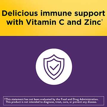 Nature Made Elderberry with Vitamin C and Zinc, Dietary Supplement for Immune Support, 100 Gummies, 50 Day Supply