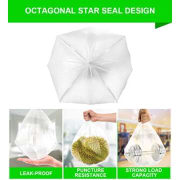 FORID Clear Small Trash Bags - 4 Gallon Garbage Bags Wastebasket Bin Liners 220 Count Plastic Trash Bags for Bathroom Bedroom Office Trash Can - Durable & Thick Trash Bag Can Liners