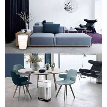 FORID Clear Small Trash Bags - 4 Gallon Garbage Bags Wastebasket Bin Liners 220 Count Plastic Trash Bags for Bathroom Bedroom Office Trash Can - Durable & Thick Trash Bag Can Liners