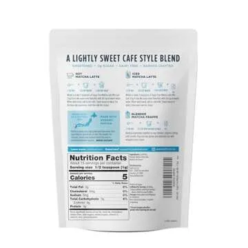 Jade Leaf Matcha Organic Cafe Style Sugar Free Matcha Latte Green Tea Powder, Premium Barista Crafte...