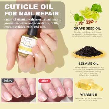 LOUINSTIC Gel Nail Polish Remover - Quick Gel Polish Remover for Nails in 3-5 Minutes, Gel Nail Remover Kit with Nail Cuticle Oil and Latex Tape, Easy Gel Remover removedor de esmalte gel