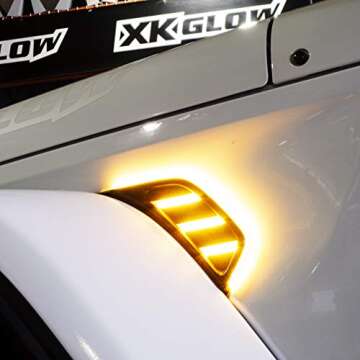 Bright Amber Turn Signal Running Light for Jeep JL & JT