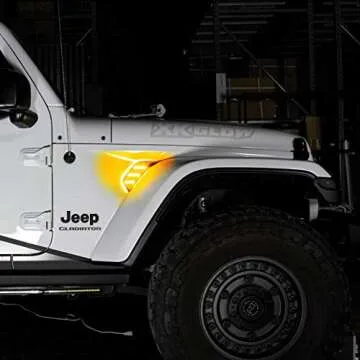 Bright Amber Turn Signal Running Light for Jeep JL & JT