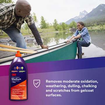 3M Perfect-It Gelcoat Medium Cutting Compound + Wax for Boats and RVs