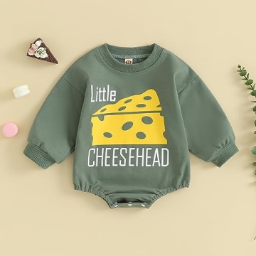 Ehfomius Baby Football Sweatshirt Romper - Game Day Style