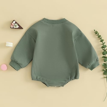 Ehfomius Baby Football Sweatshirt Romper - Game Day Style