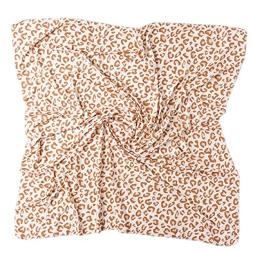 Konssy Baby Girl Newborn Receiving Blanket Set with Headband