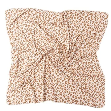 Konssy Baby Girl Newborn Receiving Blanket Set with Headband