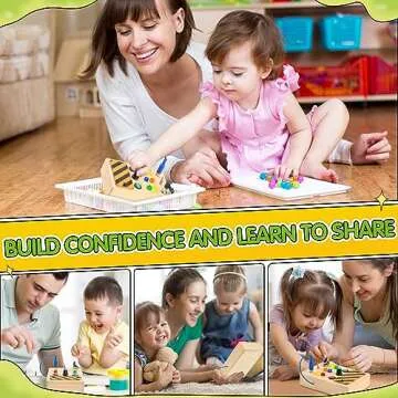 Toytopa Busy Board with Led Light - Toddler Toys for 1+ Year Old Boy & Girl, 1 Year Old Boy Gifts, Montessori Toys for 1+ Year Old Girl, Sensory Toys for Toddlers 1-3, Travel Toys for Toddlers 1-3