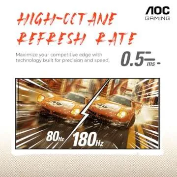 AOC C27G4H 27" Curved Gaming Monitor with 180Hz Refresh Rate