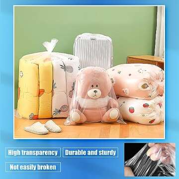 WFPLUS 100 Pack 18 x 24 inch 1 Mil Clear Plastic Flat Poly Bags Clothing Merchandise Bags for Food Bread Dough Clothes Packaging Storage Gift Bag Shipping T-Shirts Pants