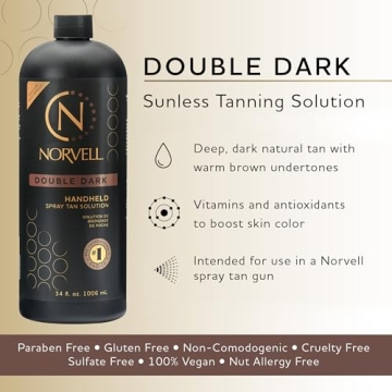Norvell Double Dark Sunless Tanning Solution 34 fl.oz.
