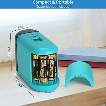 Electric Pencil Sharpener for Colored Pencils, Portable & Efficient