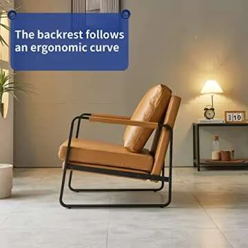 jiexi Modern PU Leather Lounge Chair for All Spaces