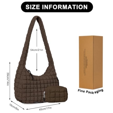 GASSDA Puffer Tote Bag Stylish and Functional