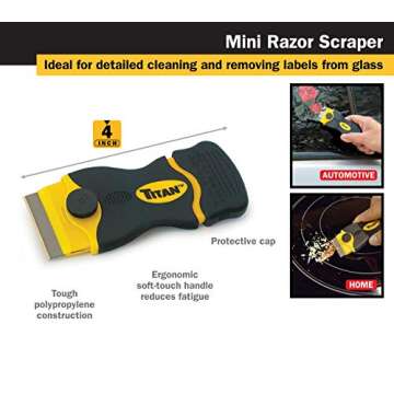 Titan 17002 2-Piece Multi-Purpose and Mini Razor Scraper Set