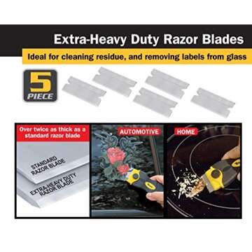 Titan 17002 2-Piece Multi-Purpose and Mini Razor Scraper Set