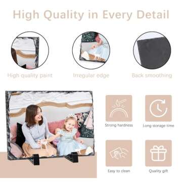 14 PCS Custom Sublimation Slate Frames for DIY Gifts